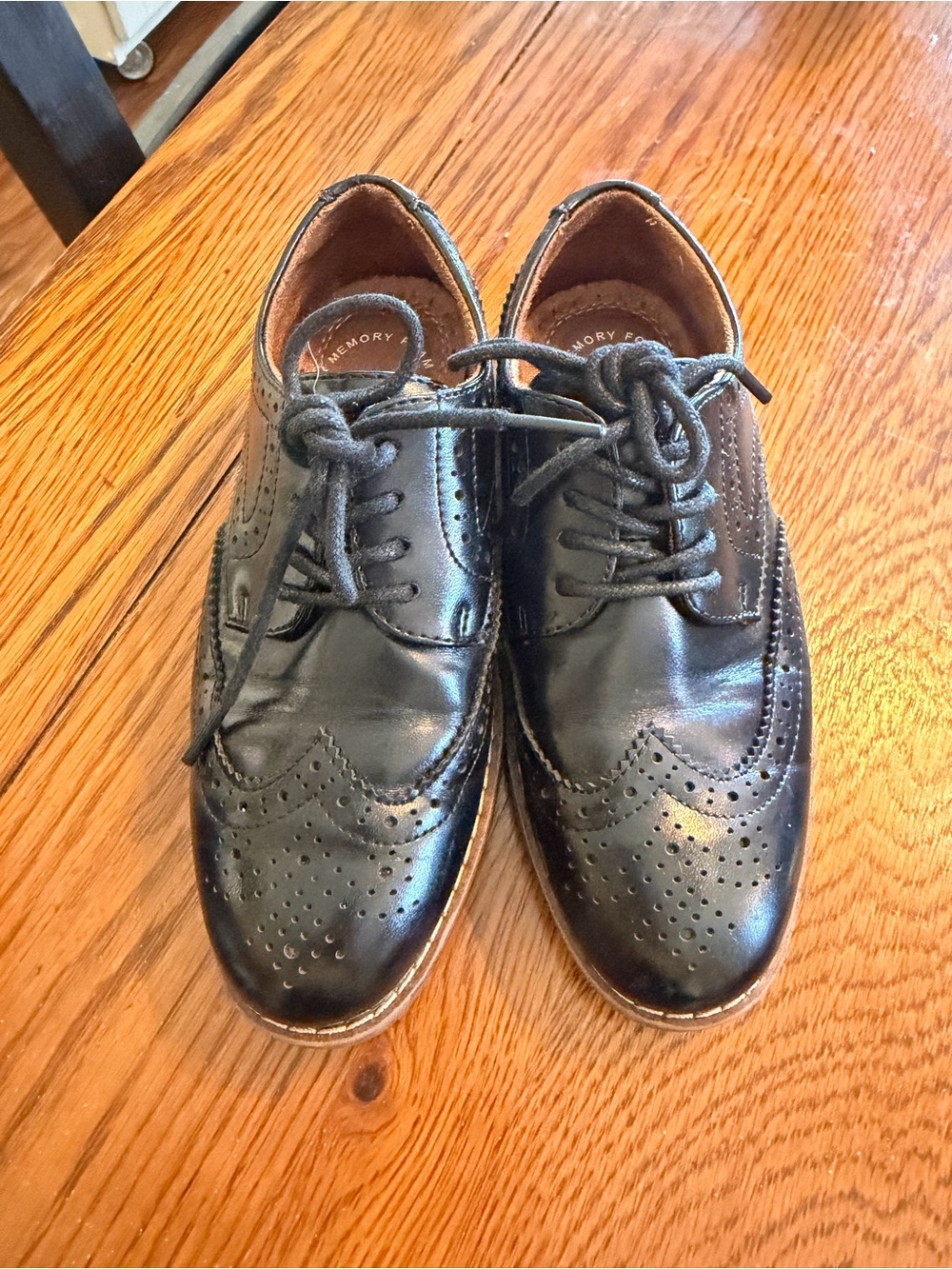 Boy’s Black Wingtip Oxford Dress Shoes